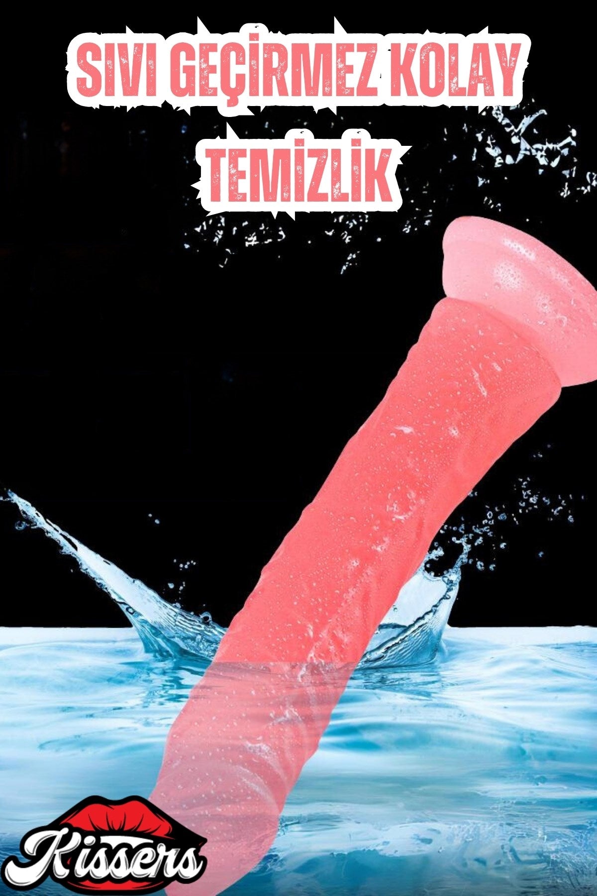 Cinsel Oyuncak Gerçekçi Jel Dokusunda Testissiz Vantuzlu Penis Dildo 21 Cm