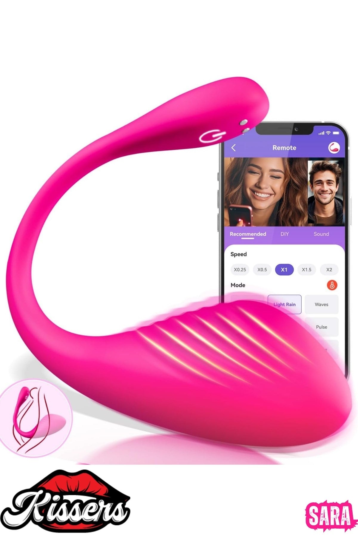 Telefon Kontrollü G Nokta ve Klitoris Uyarıcı Kilot İçi Giyilebilir Public Vibratör