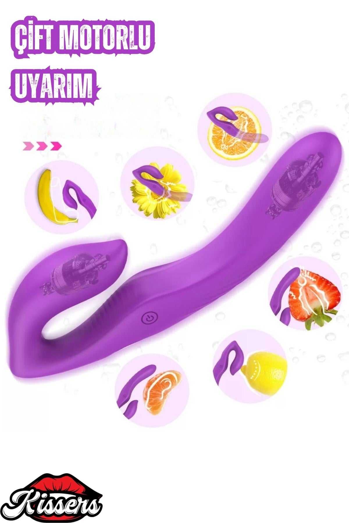 Titreşim Strapless Çift Taraflı Giyilebilir G Noktası Ve Klitoris Uyarıcılı Lezbiyen Vibratör