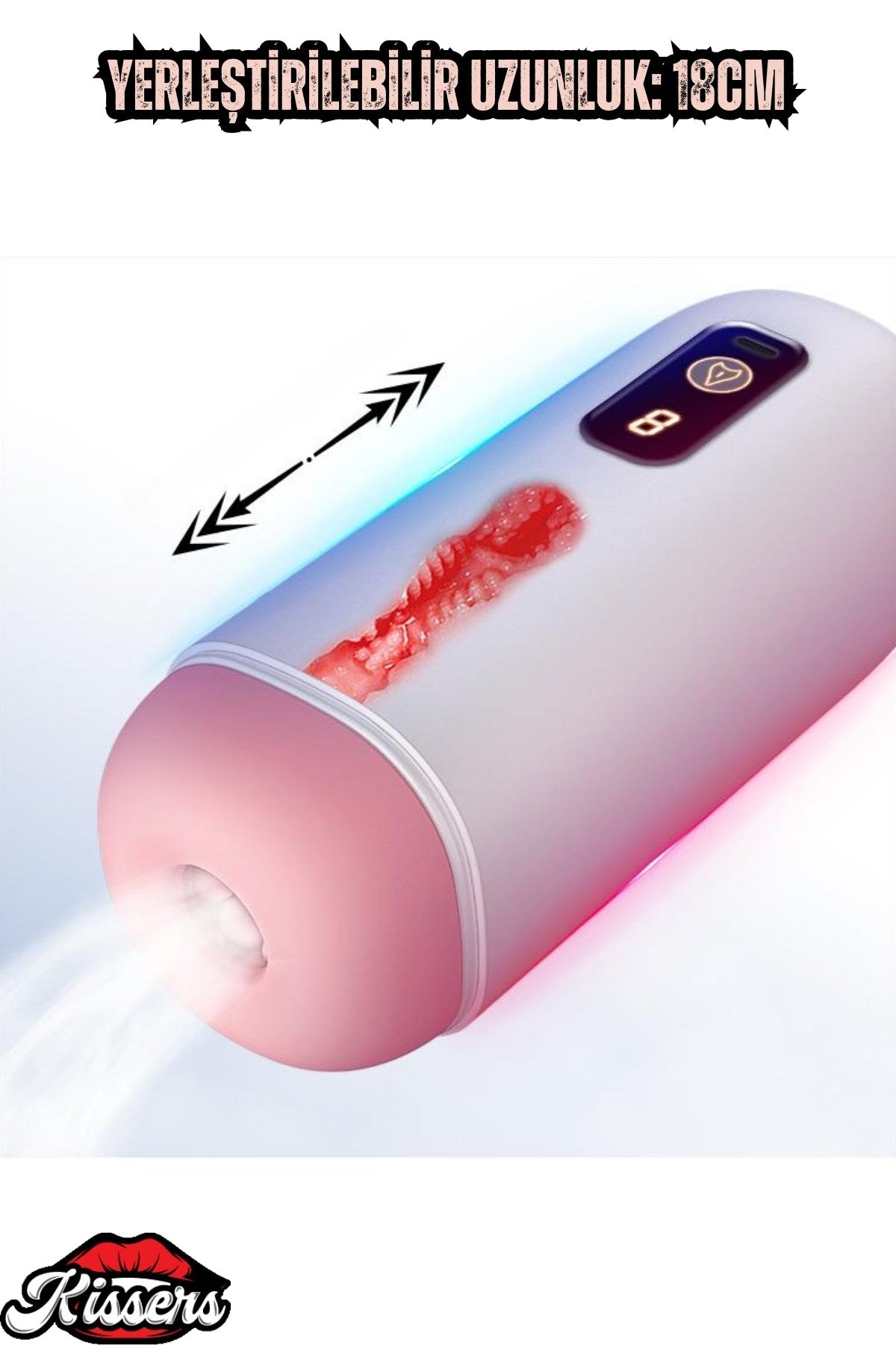 Şarjlı Harekete Duyarlı İnleme Sesli Titreşimli Ultra Gerçekçi Suni Vajina Otomatik Mastürbatör