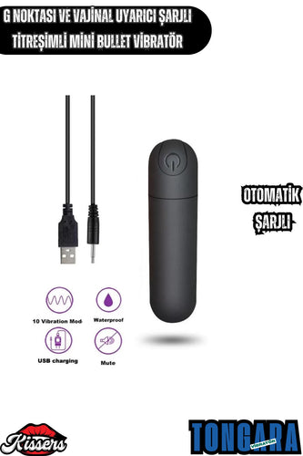 G Noktası Ve Vajinal Uyarıcı Şarjlı Titreşimli Mini Bullet Vibratör