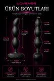 Lovense Dünyanin Her Yerinden Kontrol Edilebilen Ridge Telefon Kontrollü Güçlü Titreşimli Anal Vibratör