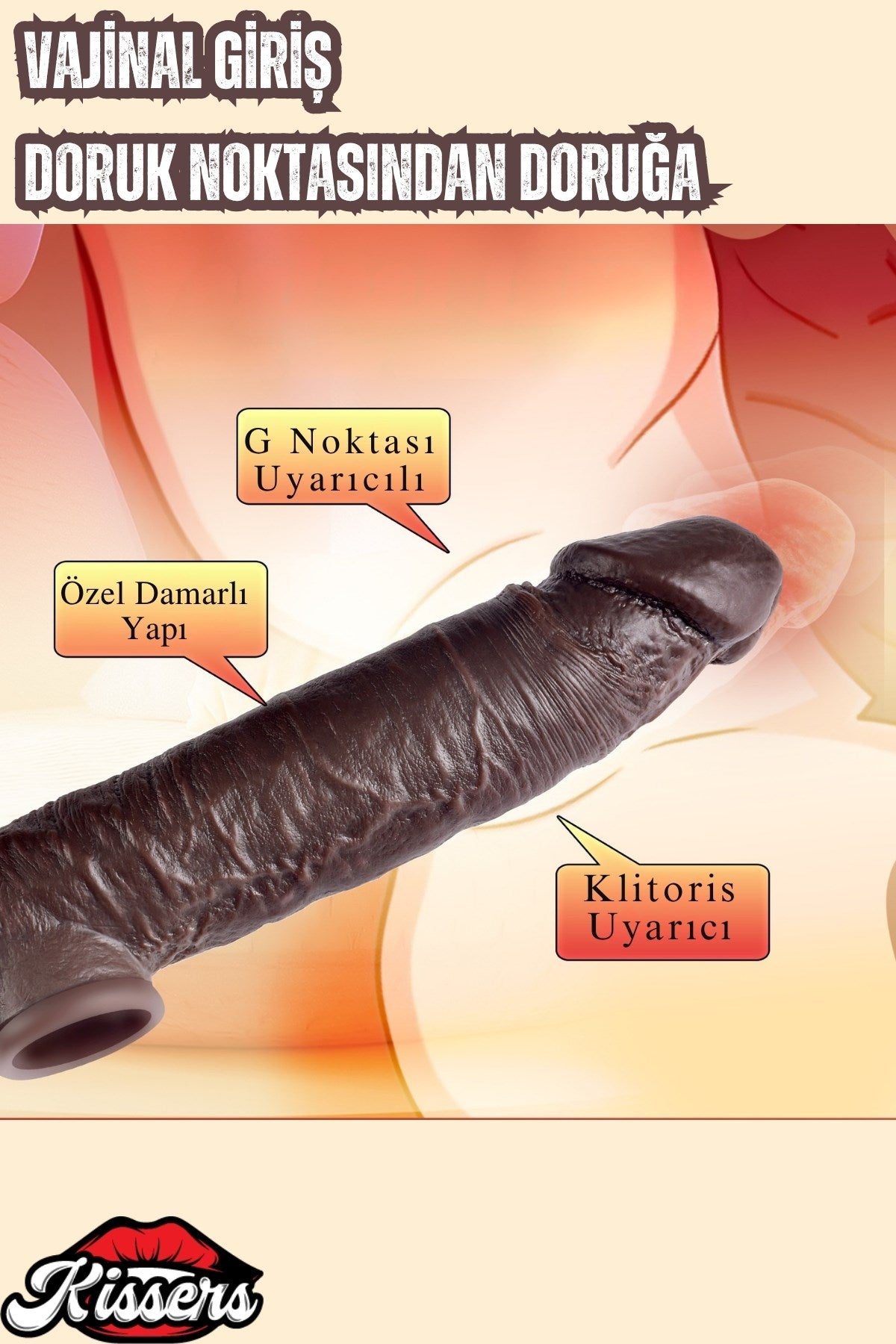 Ultra Gerçekçi Dokuda Damarlı Esnek Uyarıcılı Uzatmalı Dolgulu Testisli Penis Kılıfı
