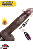 Isıtmalı İleri Geri Hareketli Titreşimli Ultra Realistik Mega Kalın Dildo Penis Vibratör 29 Cm