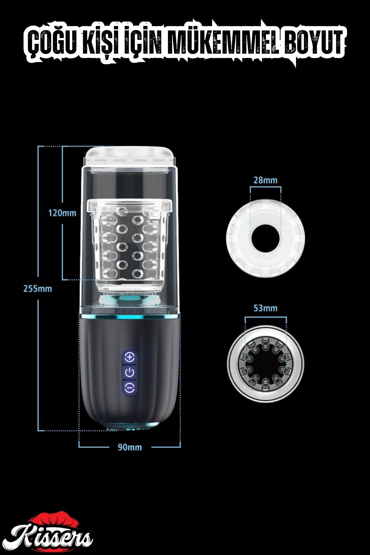 İleri Geri ve 360° Dönme Rotasyon Hareketli Vantuzlu Tam Otomatik Mastürbatör