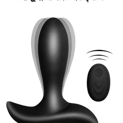 Şarjlı Kablosuz Kumandalı Güçlü Titreşimli Anal Plug Vibratör