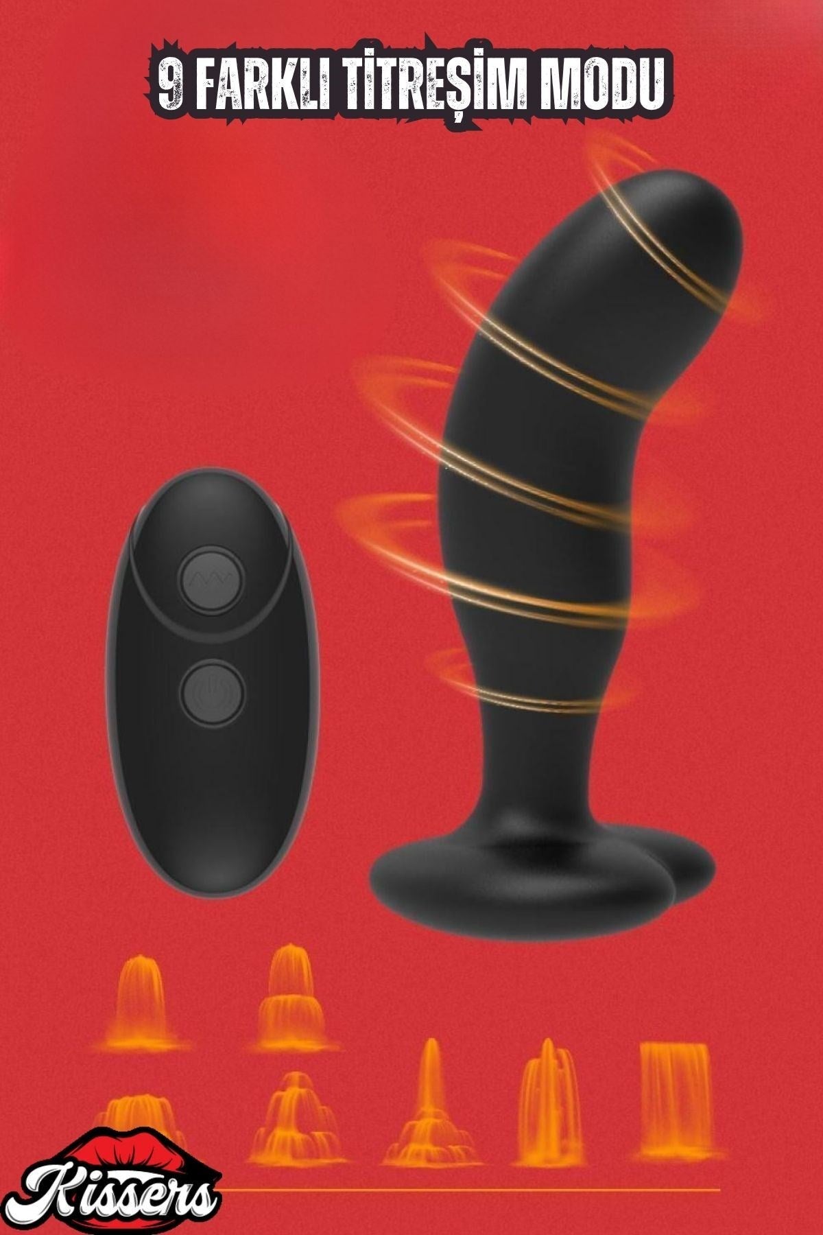 Uzaktan Kumandalı G-Spot ve 7 Titreşim Modlu Masaj Anal Vibratör
