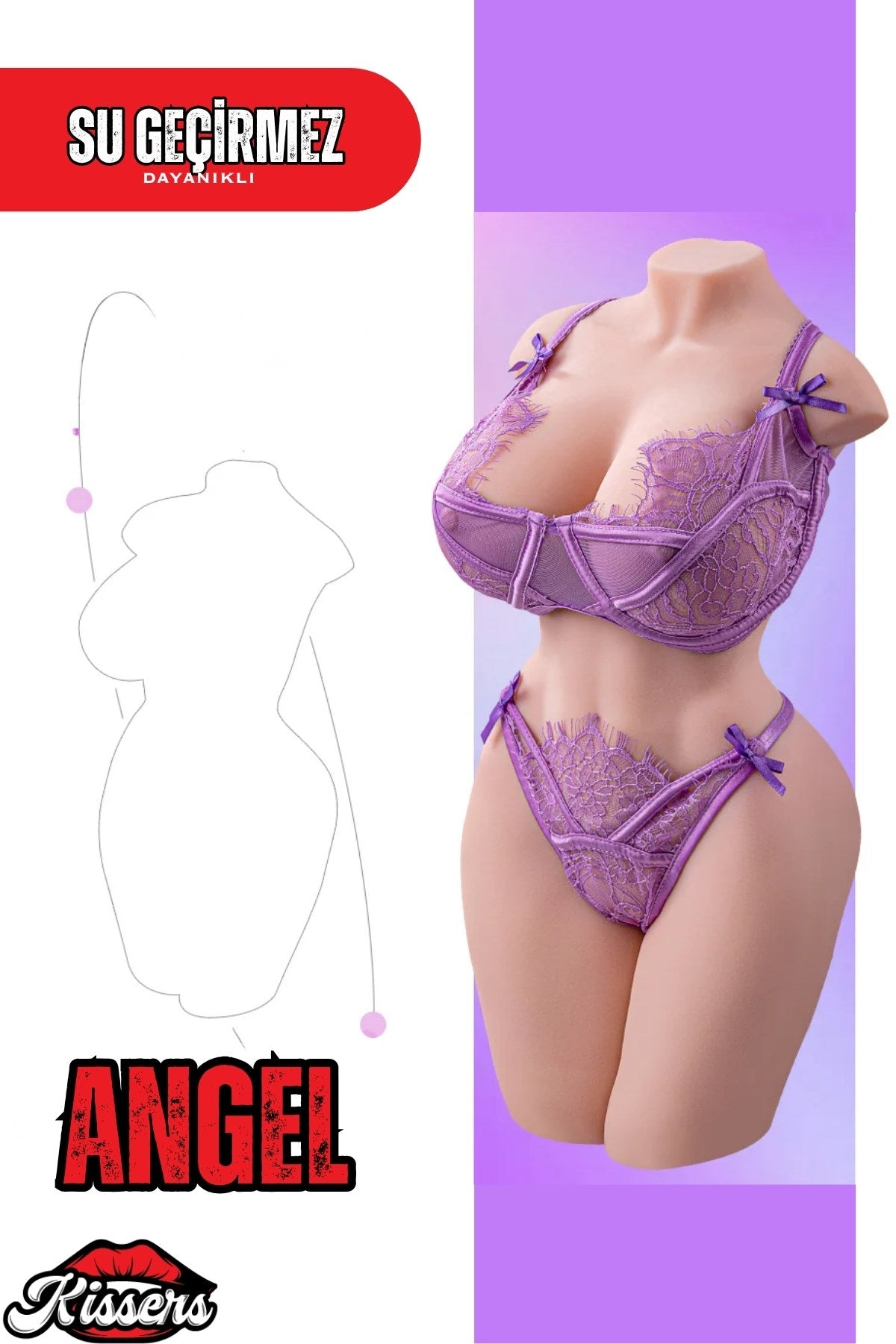 Yeni Nesil Anal Vajinal Titreşimli Isıtmalı 10 Kg 50 Cm Beyaz Ten Realistik Manken Mastürbatör