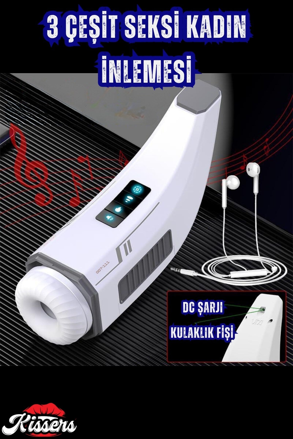 Lüx Isıtmalı İnleme Sesli İleri Geri Hareketli Emiş ve Titreşim Özellikli Suni Vajina Mastürbatör