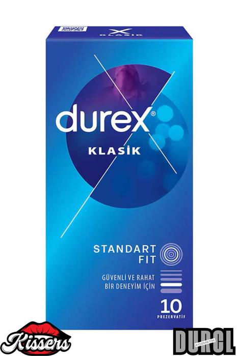 Durex Klasik 10’lu Paket Prezervatif Pürüzsüz Kolay Kullanım