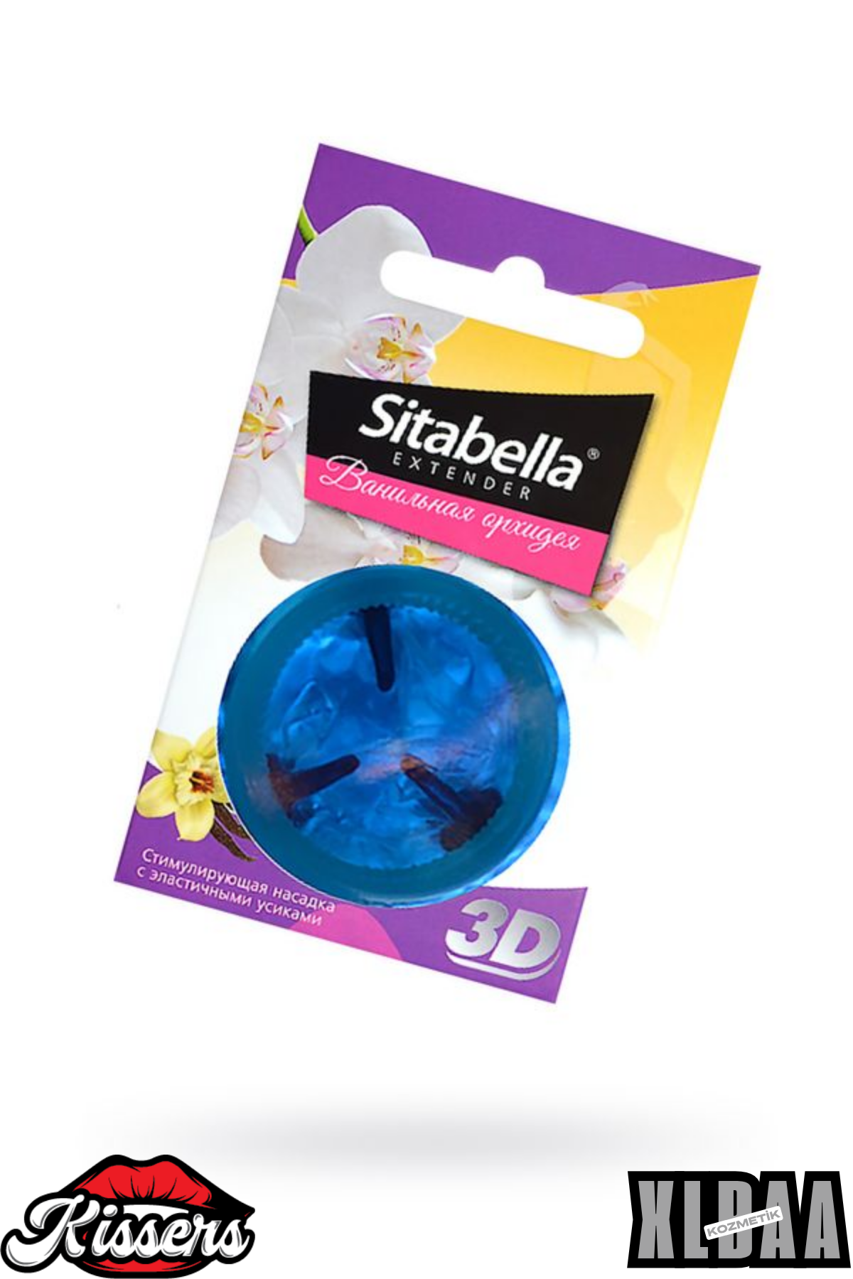 Sitabella 3D Vanilya Orkide Uyarıcı Prezervatif 12 Adet Dokulu Lateks Kissers