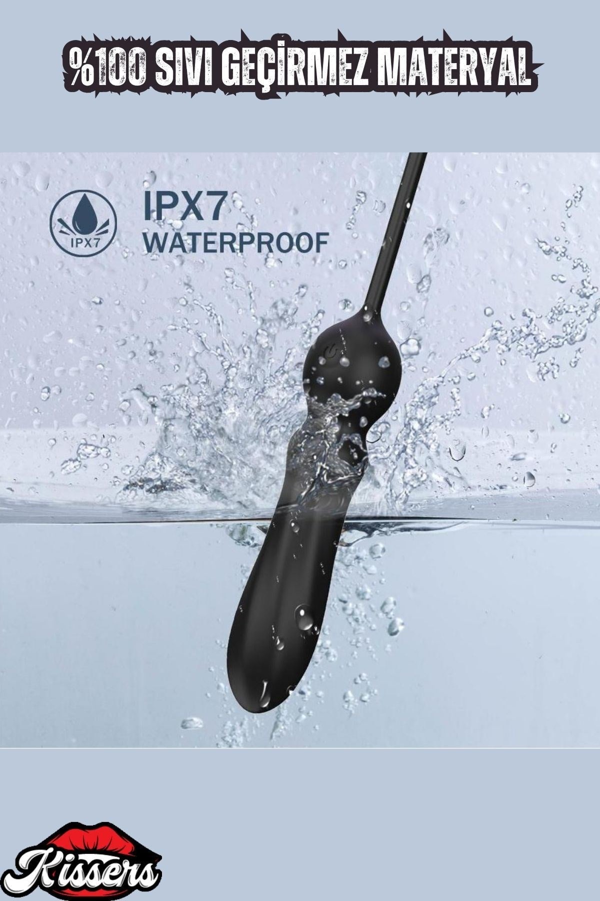 Medikal Silikon  ve G Spot Uyarıcı Penis Halkalı 9 Modlu Titreşimli Anal Vibratör