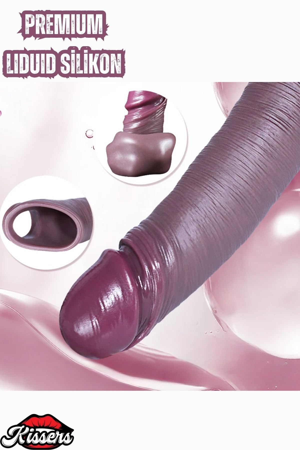Erken Boşalma Önleyici Realistik Kalınlaştırıcı Etkili Uzatmalı Zenci Abanoz Penis Kılıfı