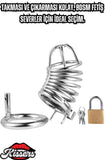 Bsdm Metal Penis Kilidi Chastity Cock Cage Erkek Bekaret Penis Kilidi Kilitlenebilir Esaret Kafesi