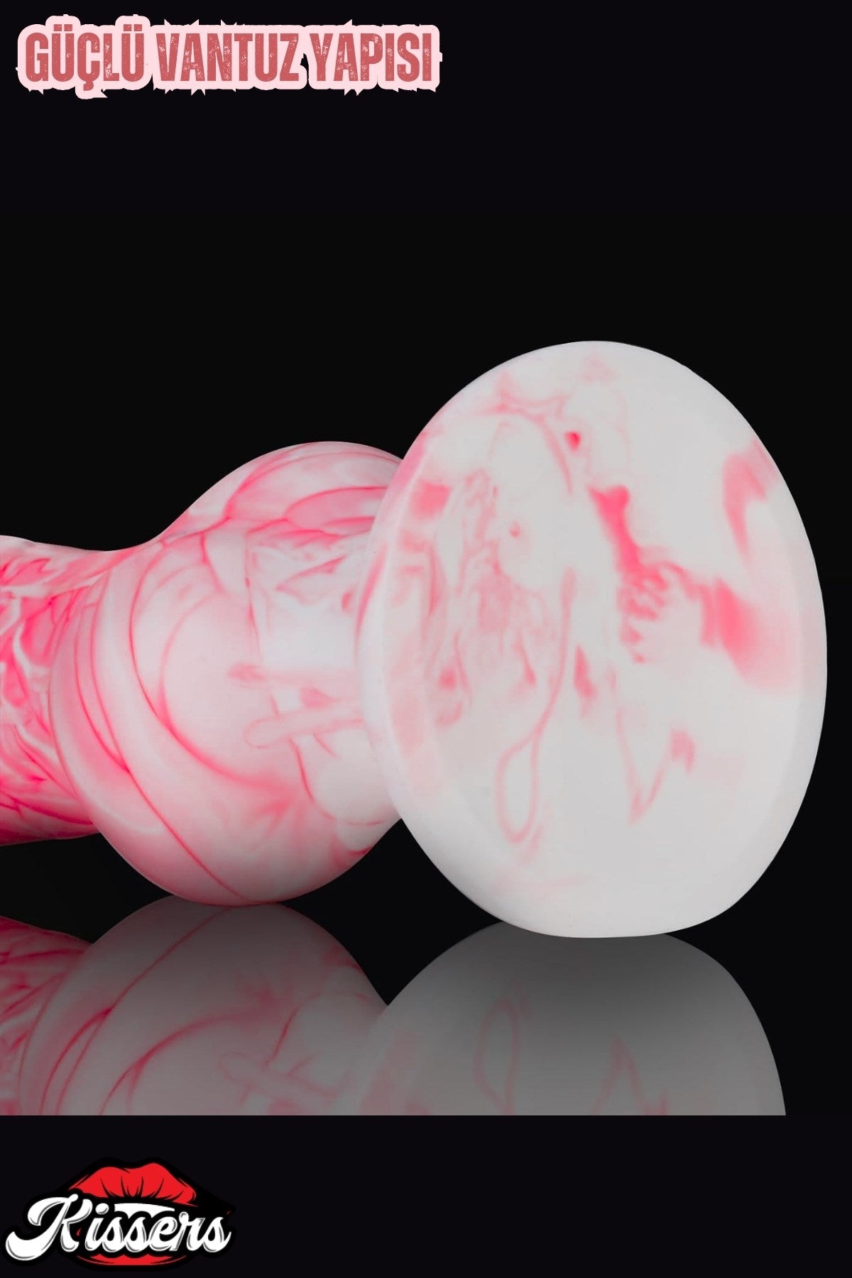 Ultra Gerçekçi Büyük Boy Realistik Kalın Köpek Beyaz Kırmızı Dildo Penis 24 Cm