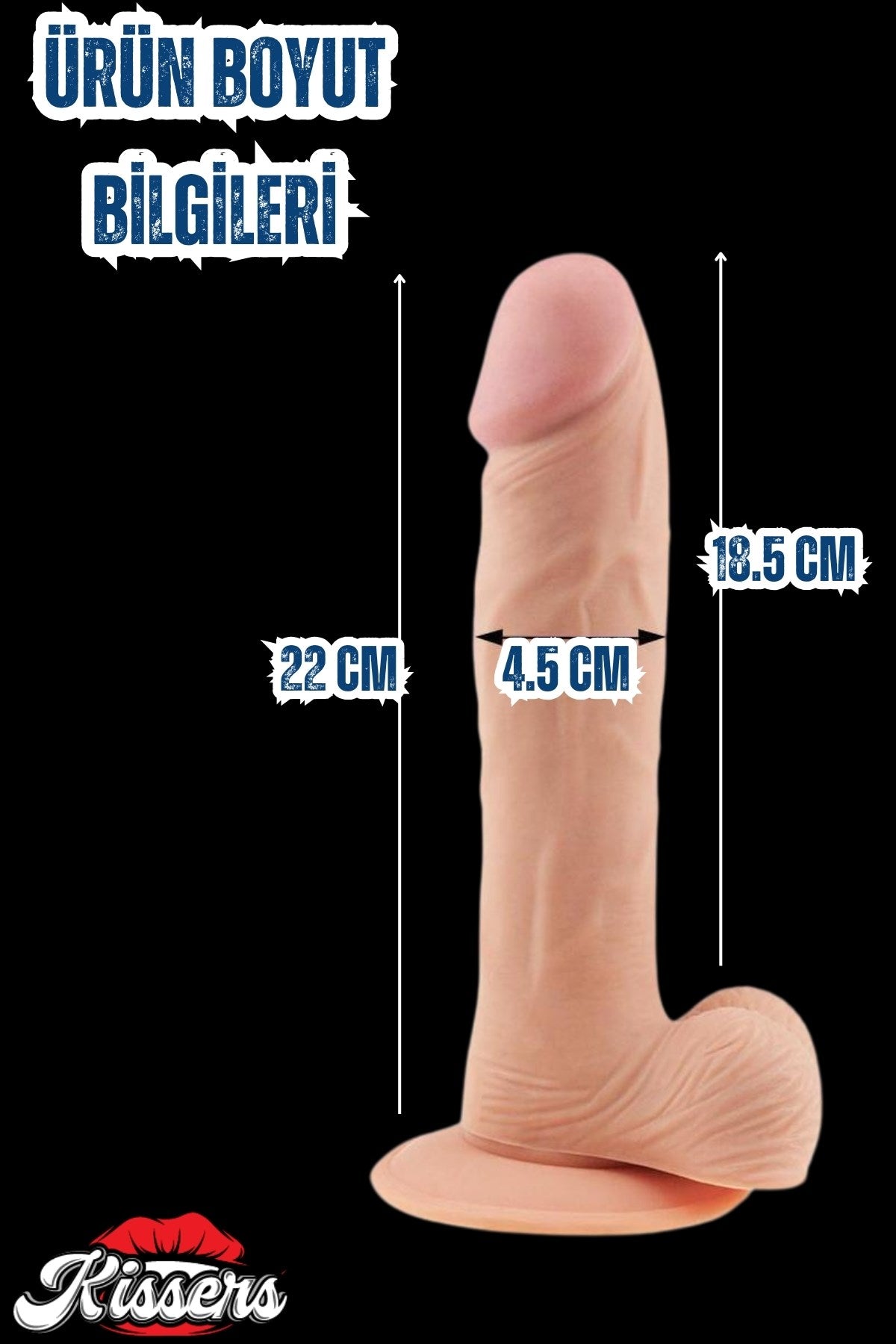 Cinsel Oyuncak Çift Katman Geliştirilmiş Gerçekçi Et Dokusunda Realistik Penis Dildo 23 Cm