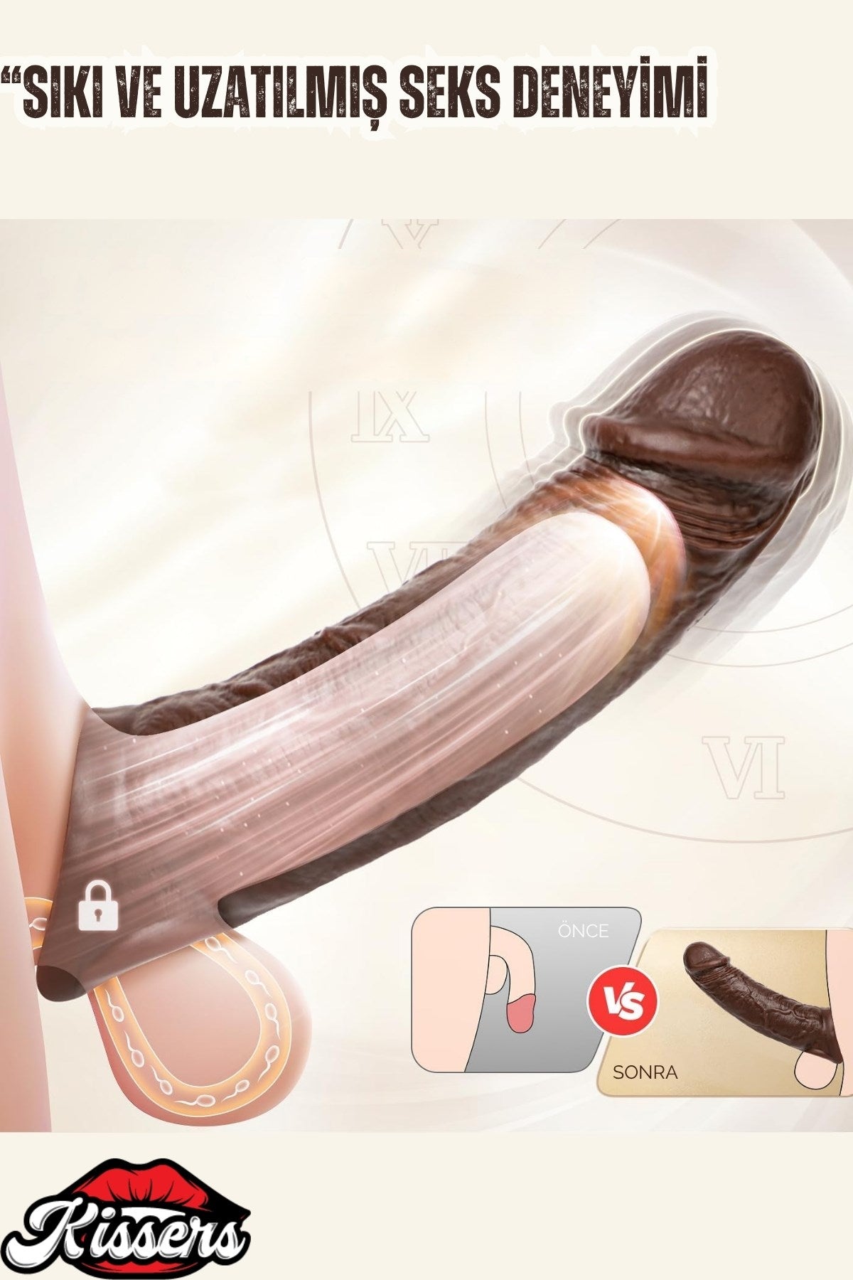 Ultra Realistik Telefon Kontrollü Şarjlı Güçlü Titreşimli Klitoris Uyarıcılı Penis Kılıfı