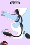 Şarjlı Kablosuz Kumandalı Perine Uyarıcı Anal Vibratör Klitoris Uyarıcı Testis Penis Halkası