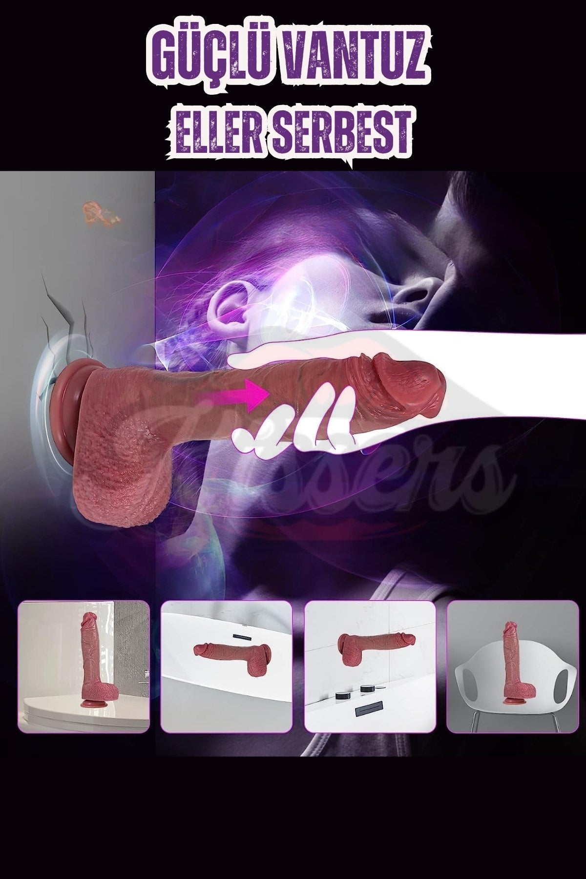 İleri Geri Hareketli Çok Foksiyonlu Isıtmalı Ultra Realistik Büyük Boy  25 Cm
