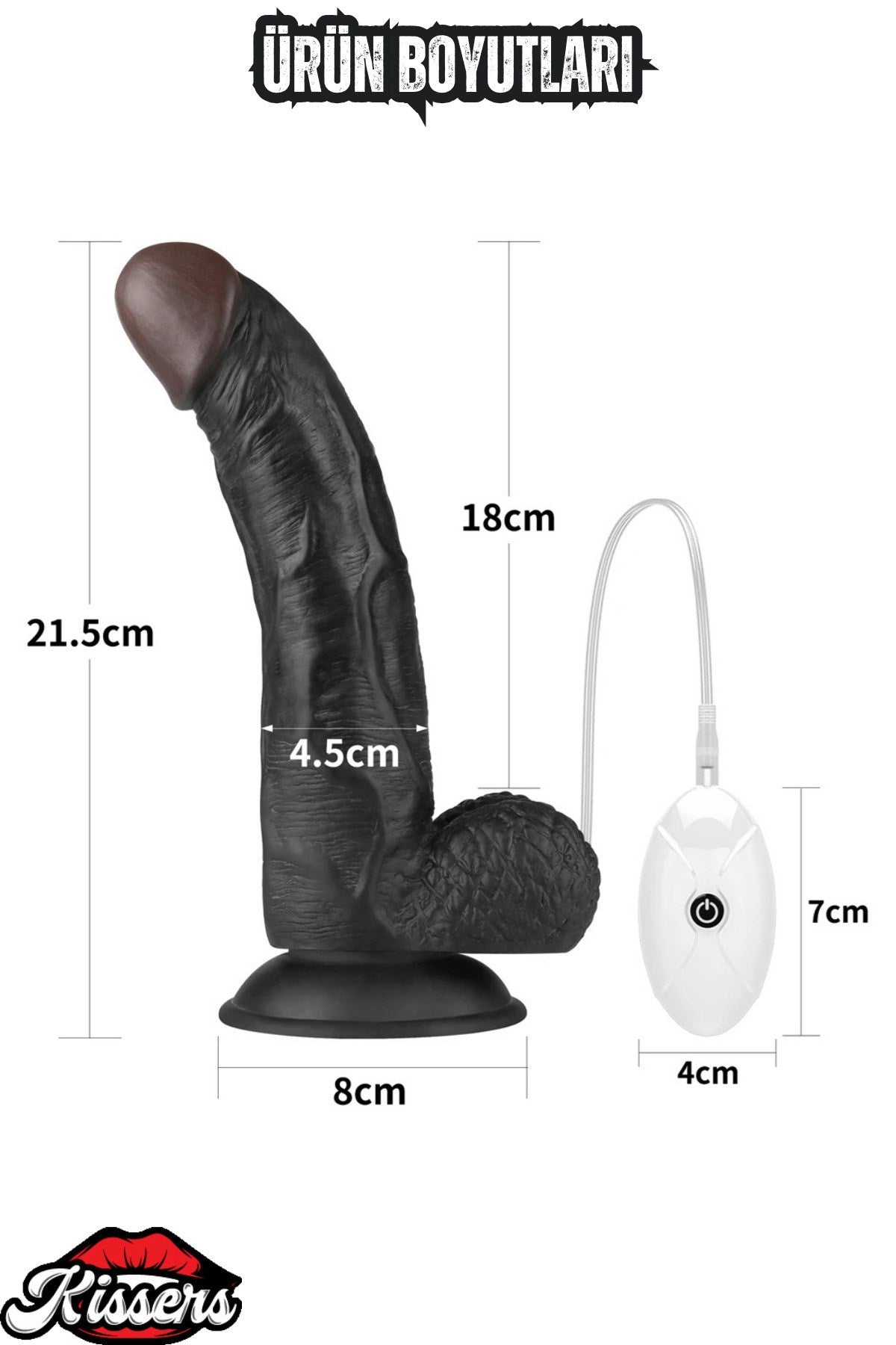 Belden Bağlamalı Ten Uyumlu Unisex 10 Titreşim Modlu Penis Dildo 22 CM