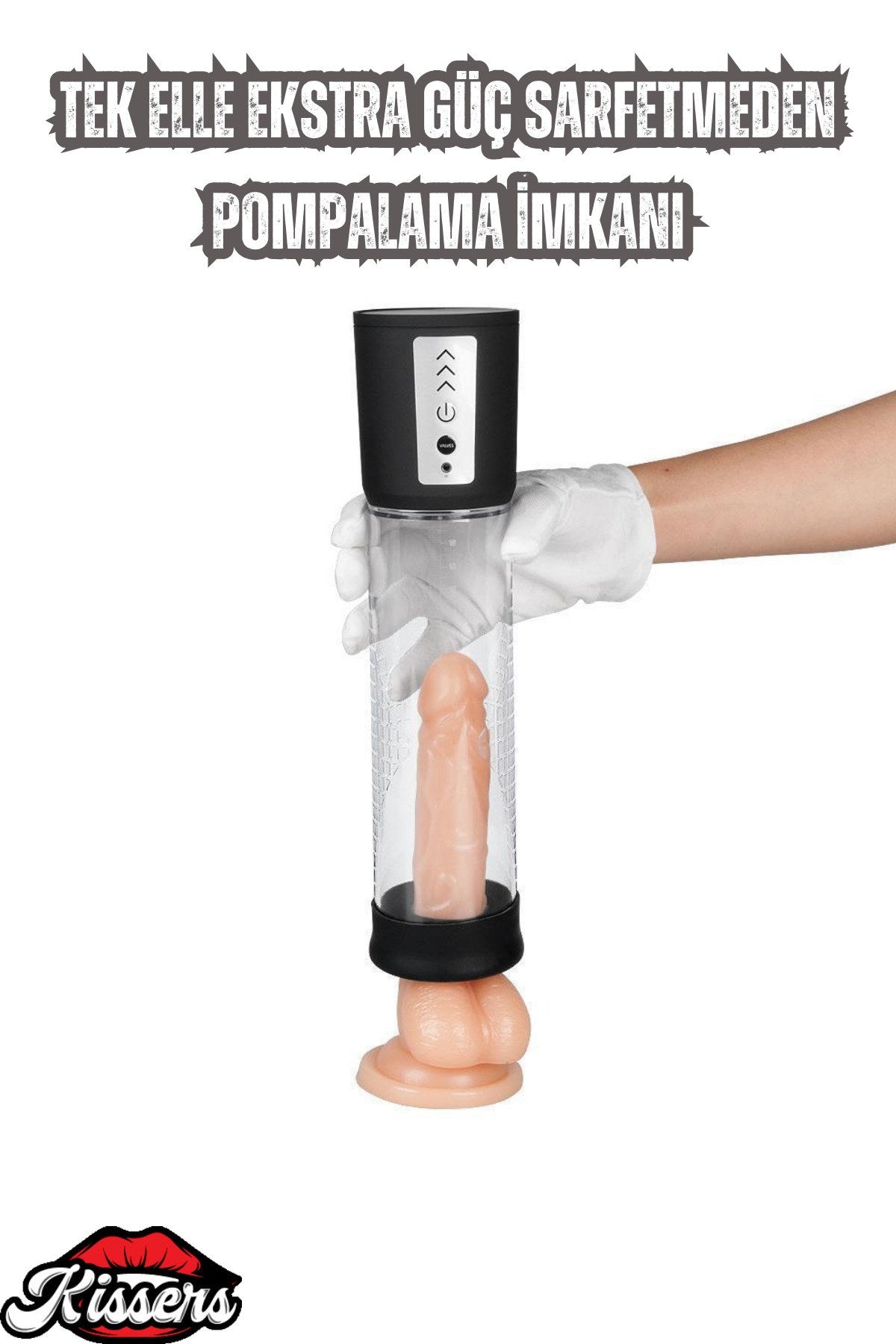 Led ışıklı Şarjlı Otomatik 3 Hız Modlu Yüksek Vakumlu Penis Pompası 20.5 Cm