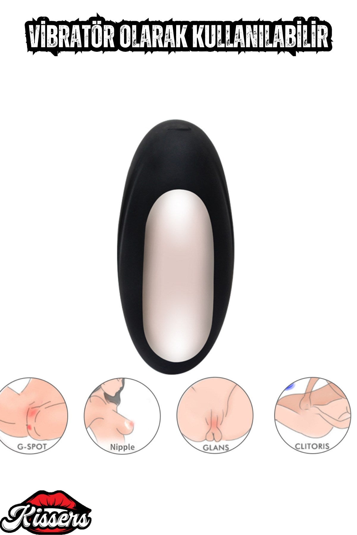 Manyetik şarjlı 10 Modlu Silikon Titreşimli Klitoris Uyarıcılı Penis Halkası & Vibratör