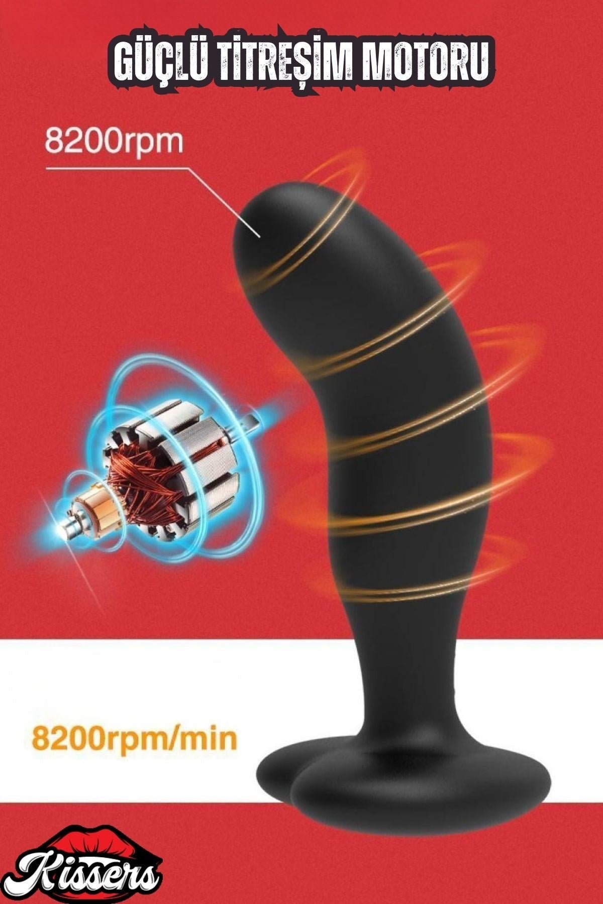 Uzaktan Kumandalı G-Spot ve 7 Titreşim Modlu Masaj Anal Vibratör