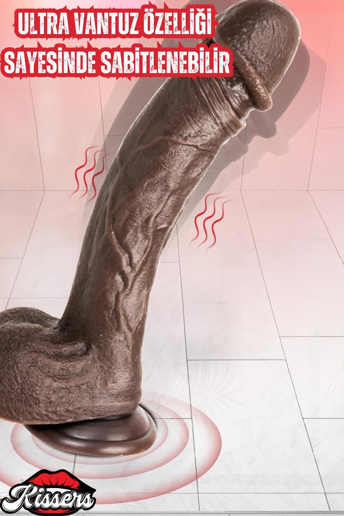 Uzaktan Kumandalı Isıtmalı İleri Geri Hareketli Rotasyonlu Realistik Esmer Ten Penis Dildo 23 Cm