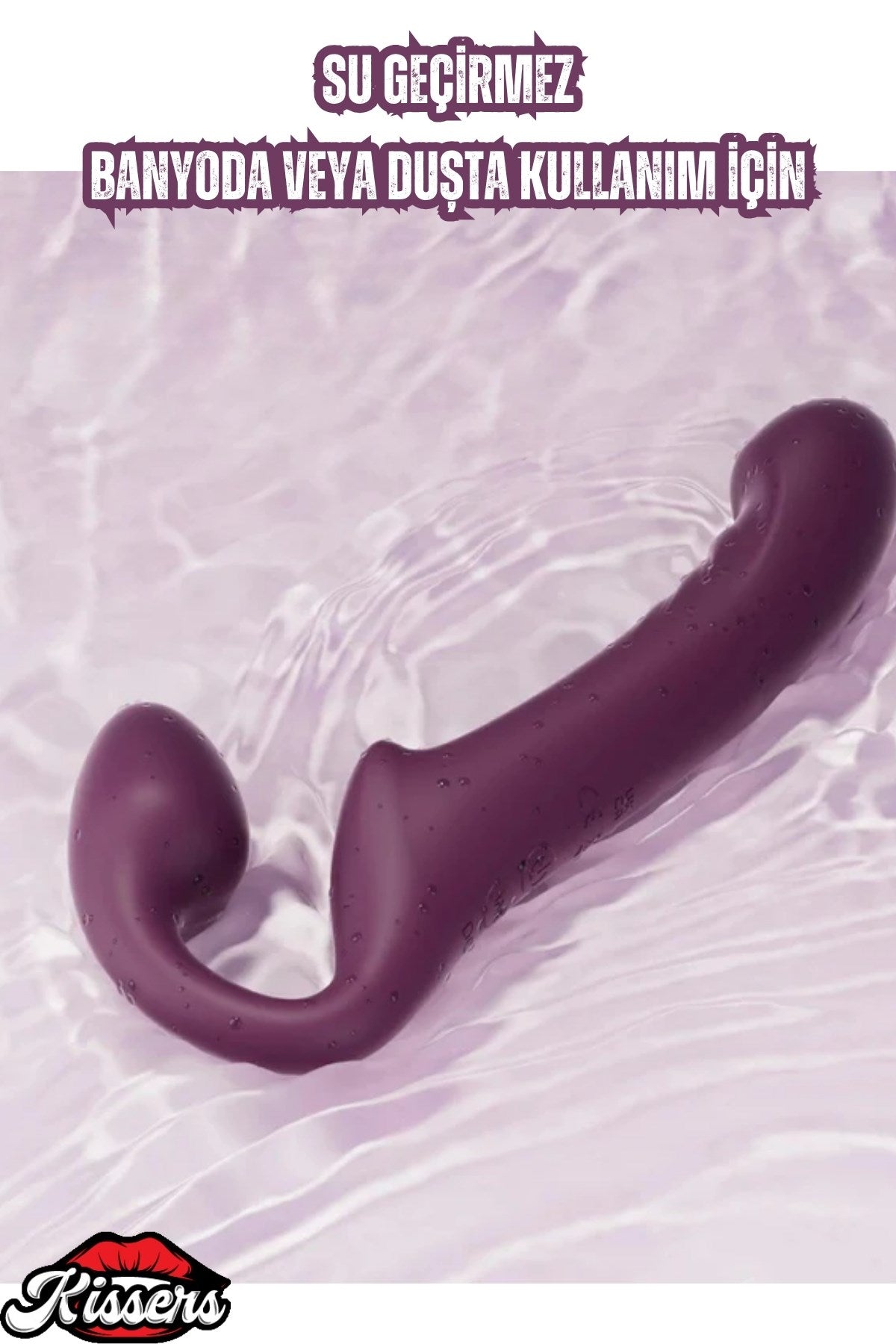 Alice Şarjlı Uzaktan Kumandalı Rotasyon Hareketli Çift Taraflı Strapless Strapon Vibratör