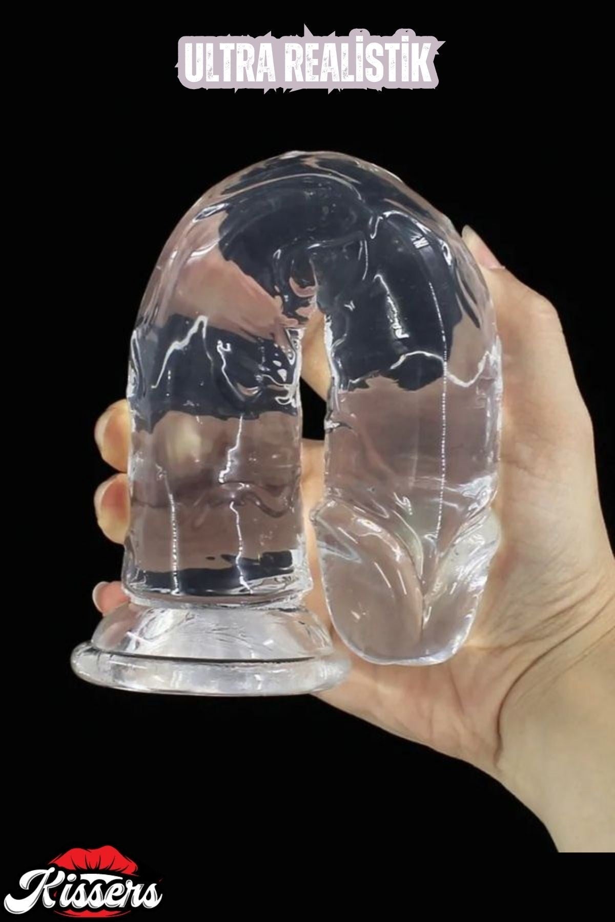 Ultra Realistik Damarlı Bükülebilir Vantuzlanabilir Jel Dokusunda Beyaz Dildo Penis 21 Cm