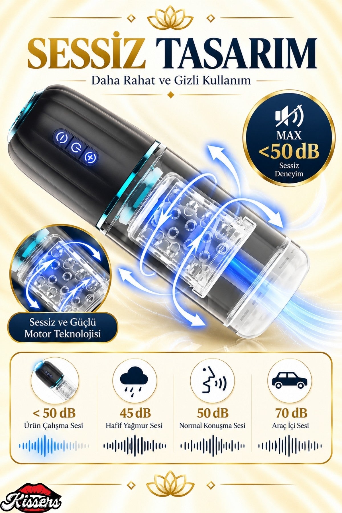 İleri Geri ve 360° Dönme Rotasyon Hareketli Vantuzlu Tam Otomatik Mastürbatör