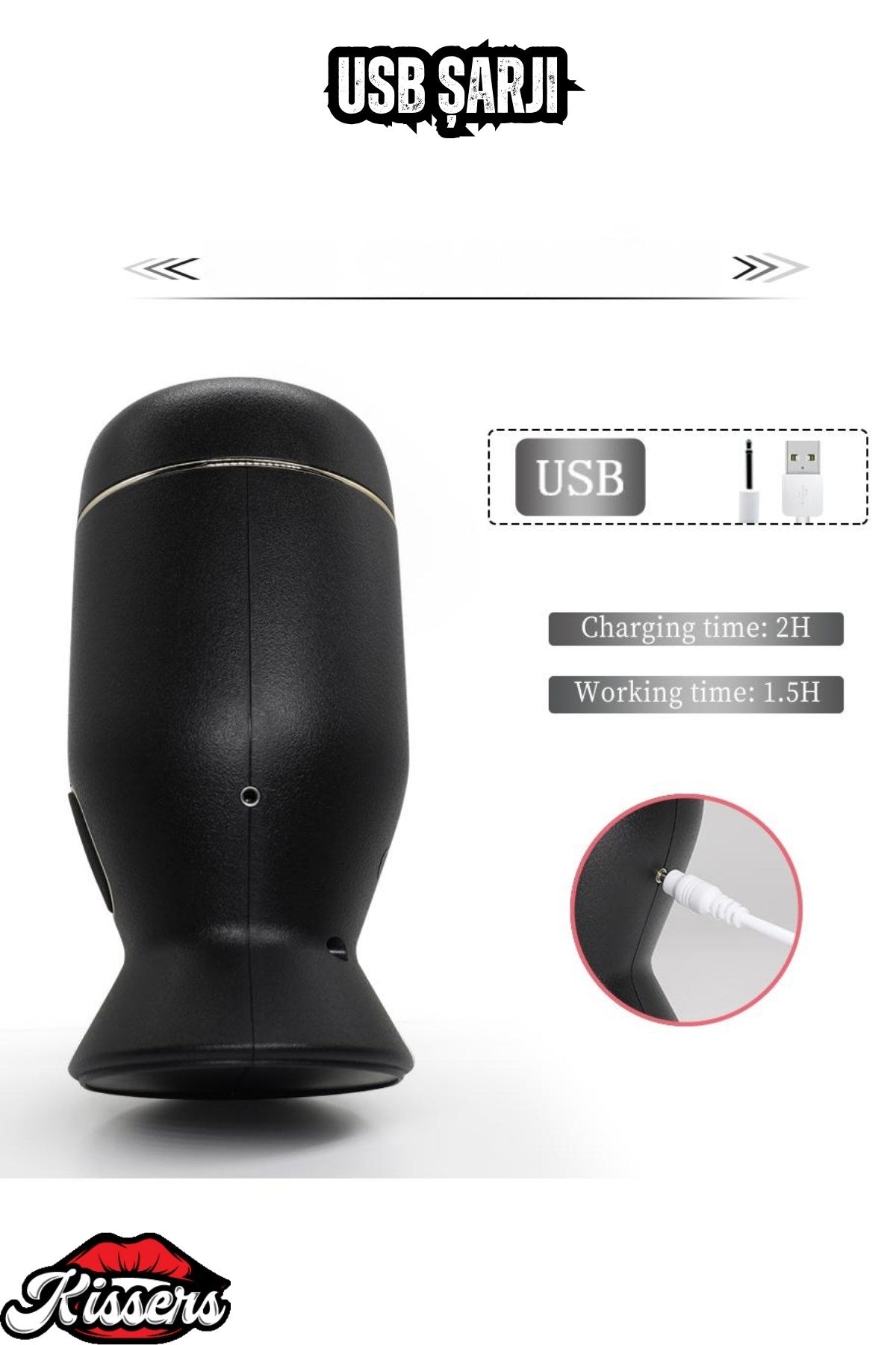 Şarjlı 360° Dönme Rotasyon Hareketli Realistik Tırtıklı Otomatik Mastürbatör