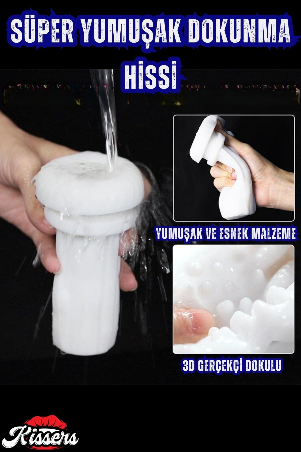 Lüx Isıtmalı İnleme Sesli İleri Geri Hareketli Emiş ve Titreşim Özellikli Suni Vajina Mastürbatör