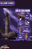 Uzaktan Kumandalı İleri Geri Hareketli Dil Yalama Modlu Isıtmalı Penis Dildo Vibratör 22 Cm