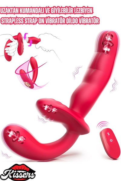 Uzaktan Kumandalı Çıkarılabilir G Noktası Ve Klitoris Uyarıcılı 3'ü1 Arada Titreşimli Vibratör