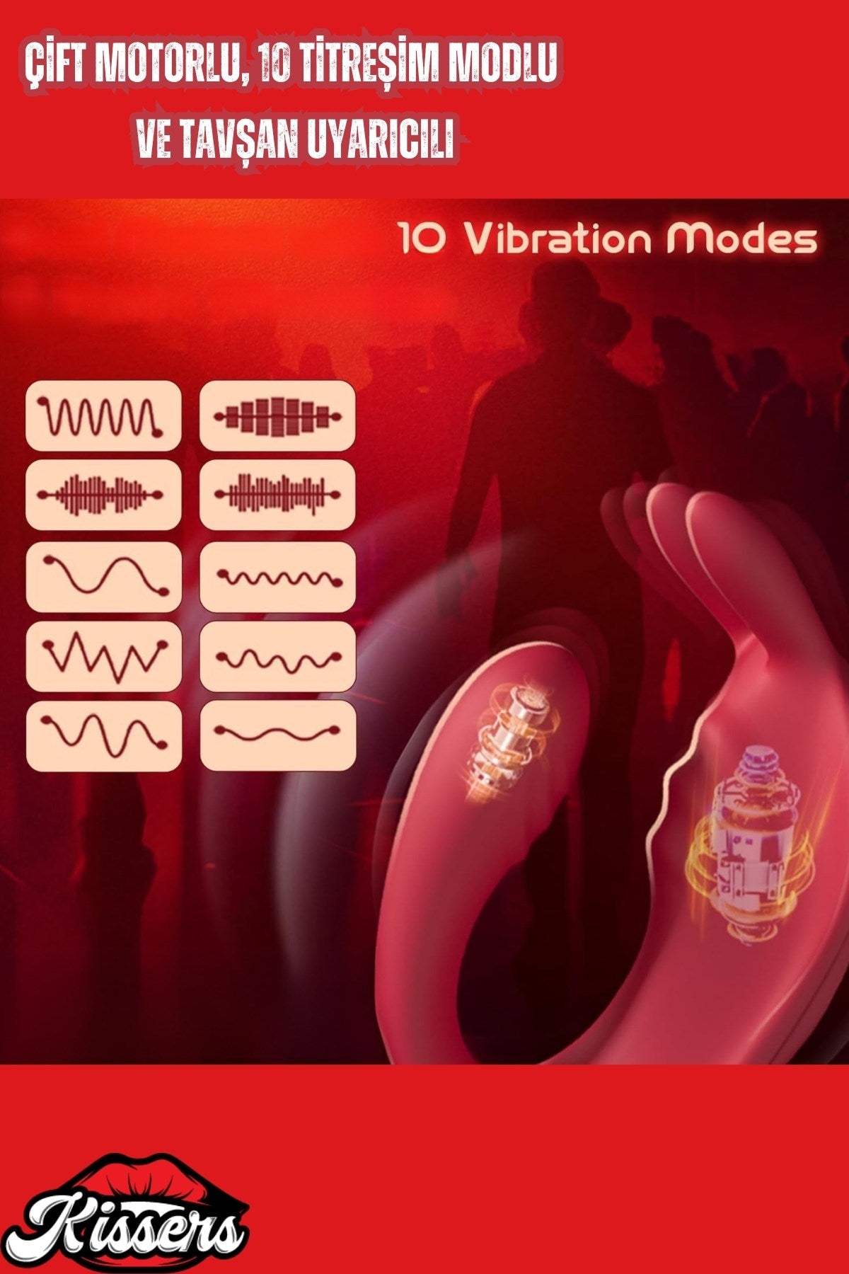 Telefon Kontrollü Şarjlı Taşınabilir G Noktası Ve Vajina Uyarıcı Penis Halkası Tavşan Vibratör