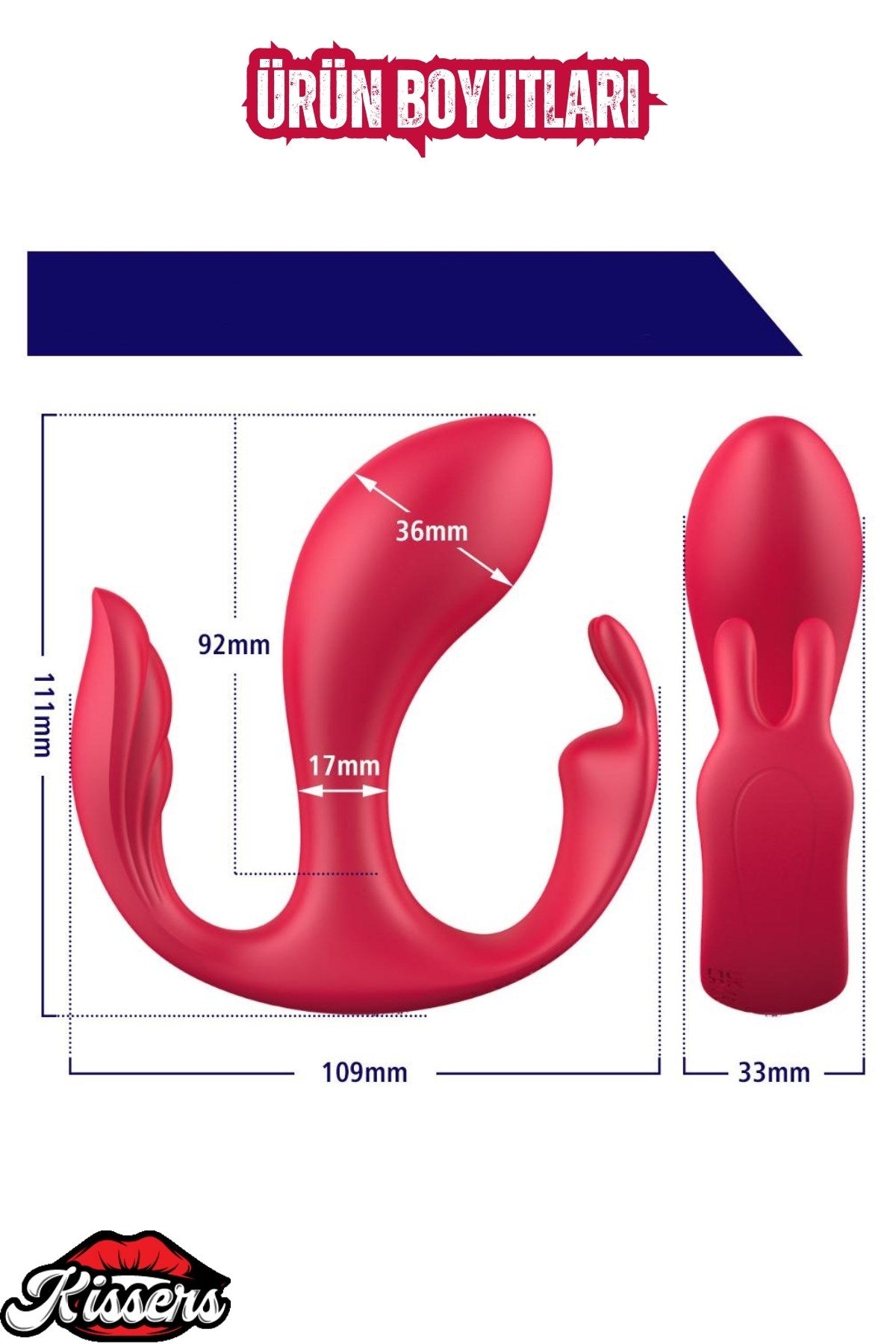 Paname Şarjlı Uzaktan Kumandalı Anal Vajina Klitoris Uyarıcı Giyilebilir Vibratör