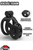 Bsdm Metal Penis Kilidi Black Chastity Cock Cage Bekaret Cihazı Siyah Penis Esaret Kafesi