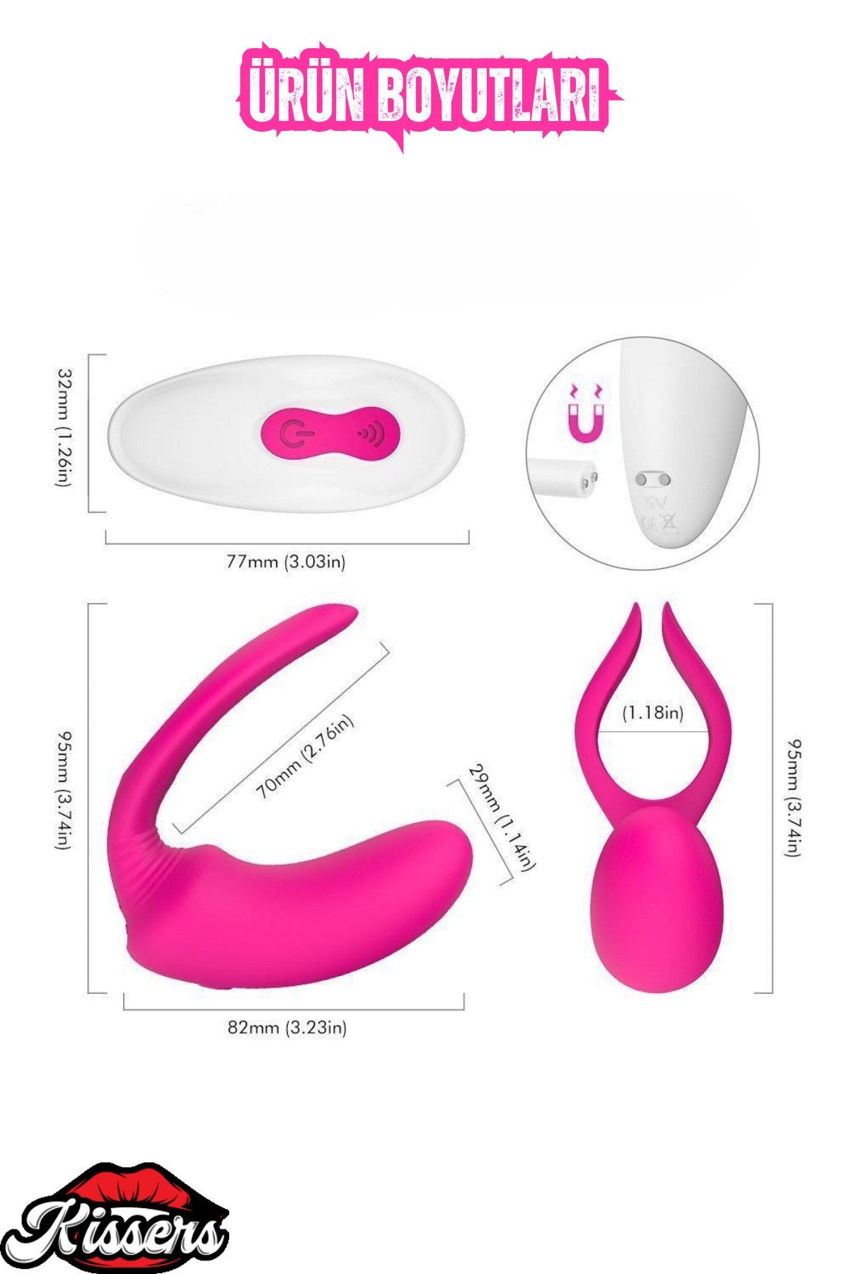 Şarjlı Kablosuz Kumandalı Unisex Kullanım Penise Takılabilir Klitoris Uyarıcı Vibratör