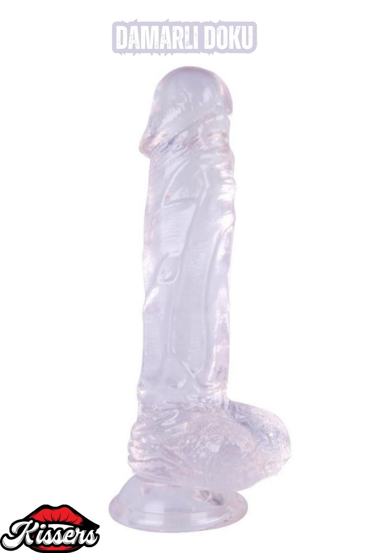 Ultra Realistik Damarlı Bükülebilir Vantuzlanabilir Jel Dokusunda beyaz Dildo Penis 20 Cm