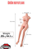 Gerçekçi Boyutlarda 20 Kg 1.25 Cm Boy Özellikli Yeni Nesil Isıtmalı Titreşimli Realistik Manken