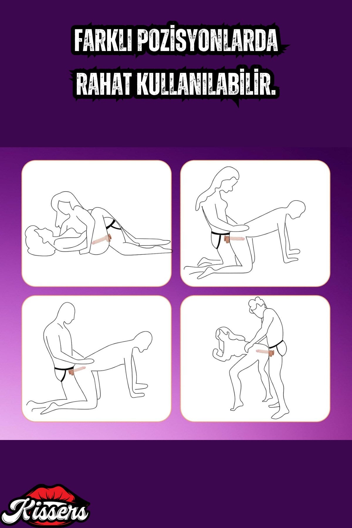 Belden Bağlamalı Rotasyonlu İleri Geri Hareketli Yapay Penis Dildo 22 CM