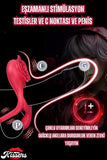 Cinsel Oyuncak Şarjlı Uzaktan Kumandalı Klitoris Uyarıcı Vibratör Testis ve Penis Halkası