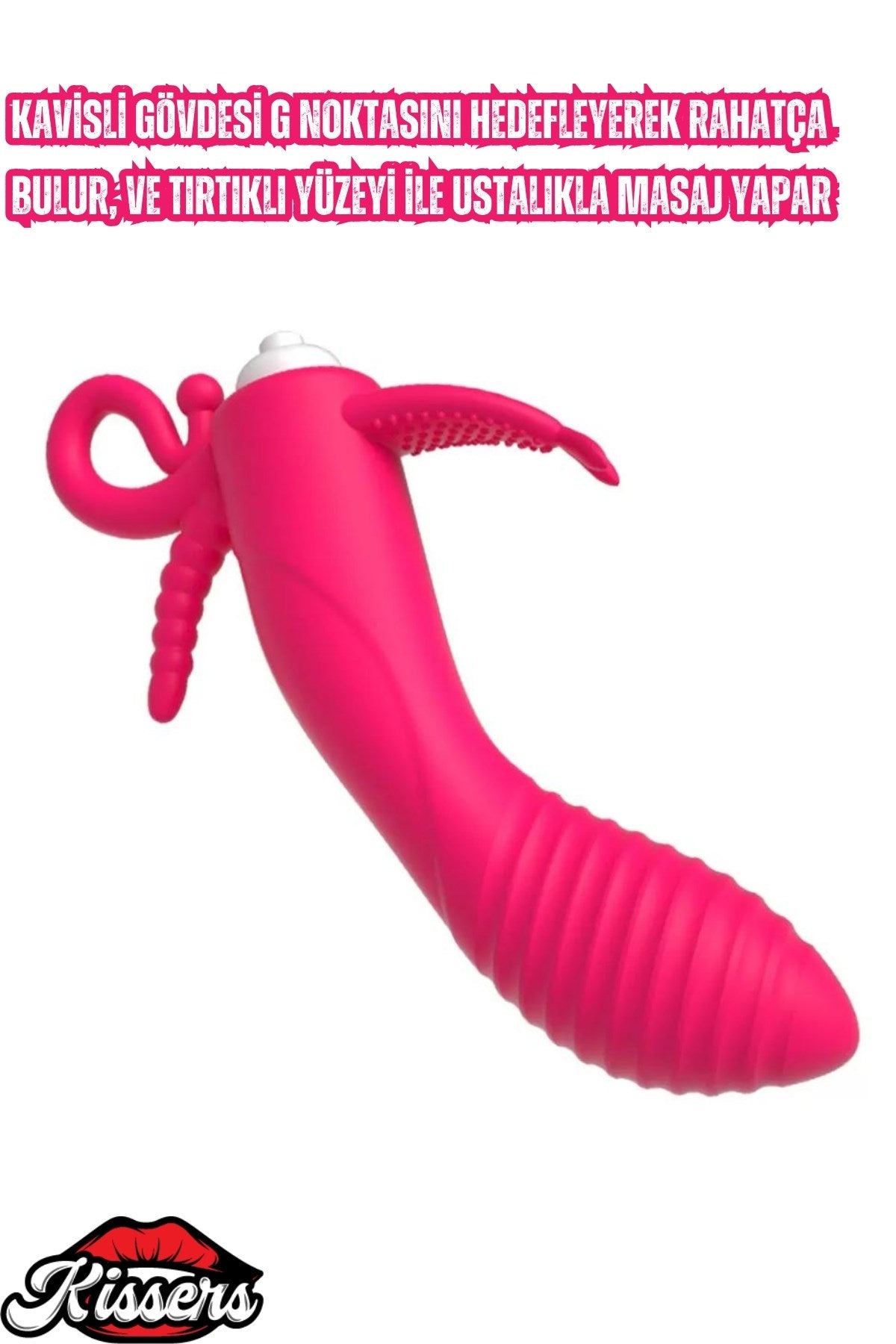 Anal Vajinal Kullanım G Noktası Klitoris Uyarıcılı 3'ü 1 Arada Titreşimli Vibratör