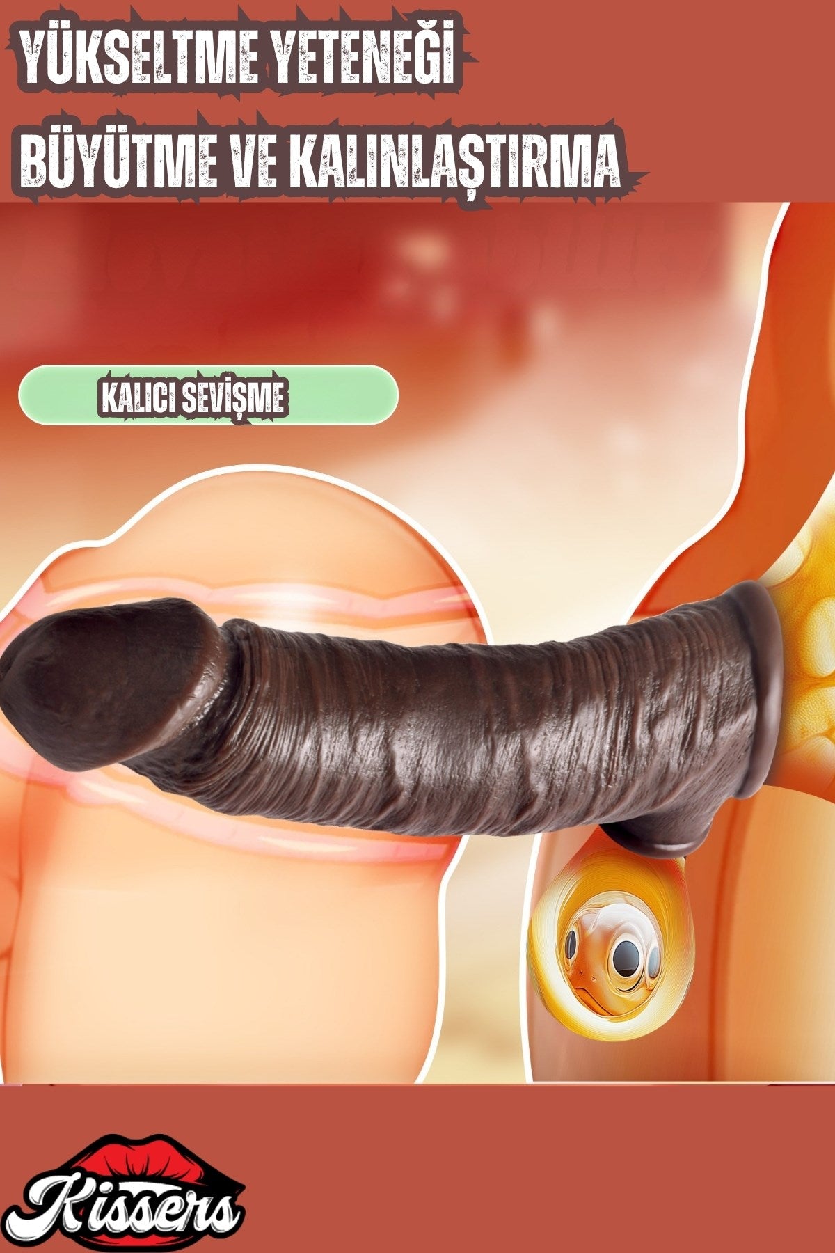 Ultra Gerçekçi Dokuda Damarlı Esnek Uyarıcılı Uzatmalı Dolgulu Testisli Penis Kılıfı