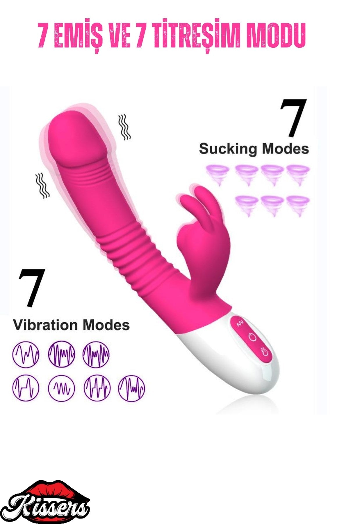 A2 Şarjlı Akıllı Isıtmalı Güçlü Titreşimli G-Spot Klitoris Emiş Uyarıcı Yapay Penis Rabbit Vibratör