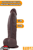 Ultra Realistik Esnek Damarlı Eğilip Bükülebilir Kalın Melez Penis Dildo Kalın Penis 21 Cm