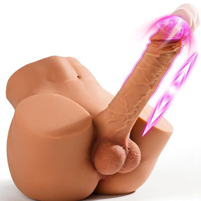 İleri Geri Hareketli Titreşimli Ultra Realistik Gerçekçi Anal Girişli Erkek & Realistik Kalça