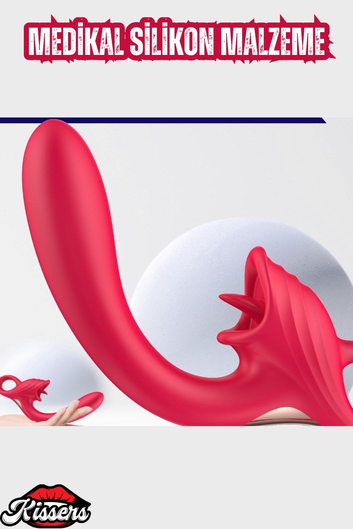 Cinsel Oyuncak Ellie Şarjlı Klitoris G Nokta Uyarıcı Dil Yalama Hareketli Kavisli Vibratör