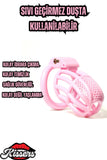 Bsdm Plastik Pembe Penis Kilidi Erkek Bekaret Cihazı Chastity Cock Cage Penis Esaret Kafesi